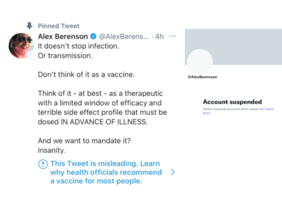 Twitter permanently suspends Alex Berenson over coronavirus tweets