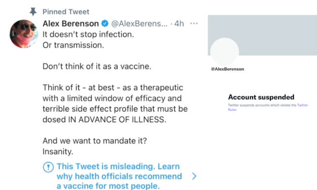 Twitter permanently suspends Alex Berenson over coronavirus tweets